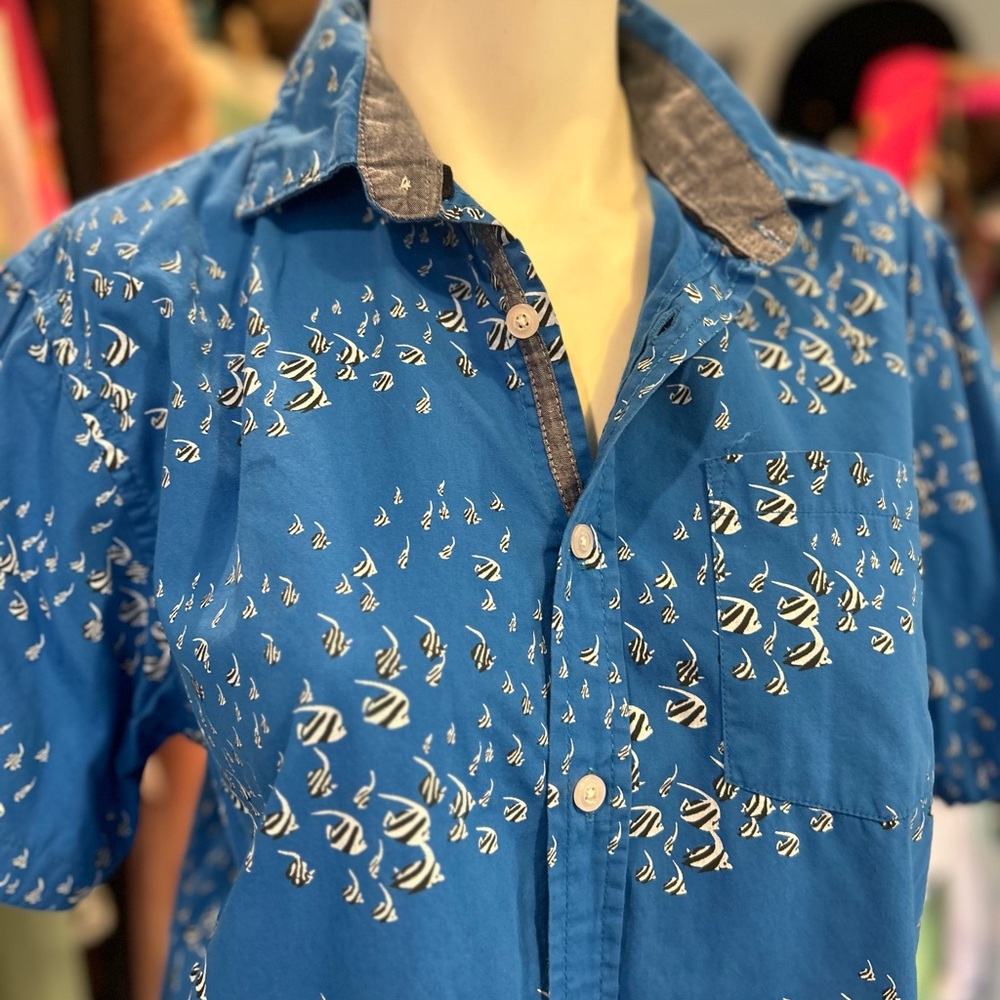 Tropical Fish School Button Down - image 1